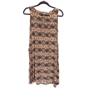 Fat‎ Face Geometric Print Sleeveless Casual Dress Festival Boho